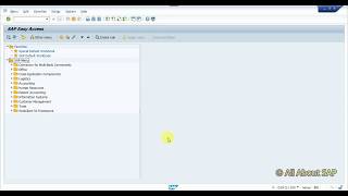 How to Enable TCODES in Easy Access amp Enable KEYS in Drop Down List  All About SAP [upl. by Noiramed]