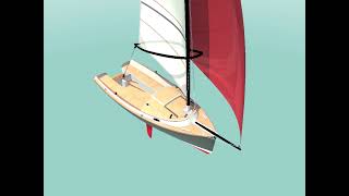 INLET CAT a modern 18′1″ 551m catboat [upl. by Oibaf]