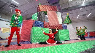 WE MADE A SUPER CRAZY GIANT CHRISTMAS HOUSE [upl. by Ahsinej268]