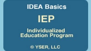 IDEA Basics IEP Individualized Education Program [upl. by Dranel]