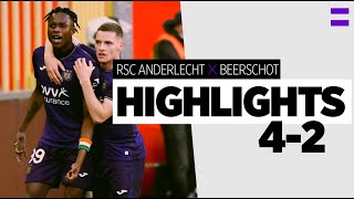 Highlights RSC Anderlecht  Beerschot  20212022 [upl. by Ernaldus]