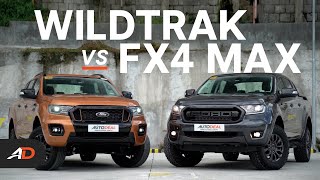 Ford Ranger Wildtrak vs Ford Ranger FX4 Max Review  Behind a Desk Comparo [upl. by Nivrehs]