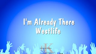 Im Already There  Westlife Karaoke Version [upl. by Sulecram487]