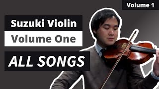 Suzuki Violin Book 1 All Songs with Piano Accompaniment [upl. by Cecilio]