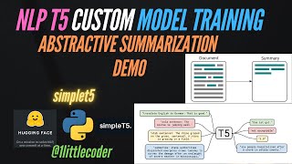 Easy Custom NLP T5 Model Training Tutorial  Abstractive Summarization Demo with SimpleT5 [upl. by Selinski281]