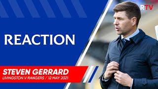 REACTION  Steven Gerrard  Livingston 03 Rangers [upl. by Enelym556]