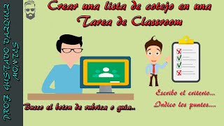 Crear una lista de cotejo en Classroom [upl. by Hinch]