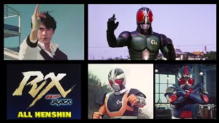 KAMEN RIDER BLACK RX 仮面ライダーブラックRX 変身  ALL HENSHIN COMPILATIONS  HD QUALITY [upl. by Archer718]