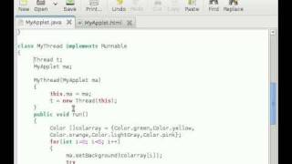 Java Applet Tutorial 10 Adding Thread [upl. by Shayne]