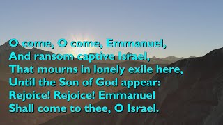 O Come O Come Emmanuel Tune Veni Immanuel  5vv with lyrics for congregations [upl. by Fifine]