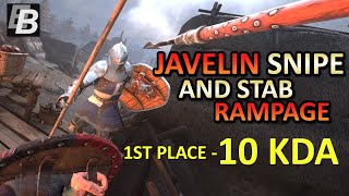 Chivalry 2 Javelin Gameplay  Tips  1st Place in Server  Solid Snipes and Stabs [upl. by Teirrah]