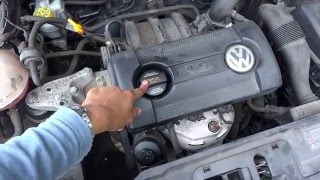 VW POLO Oil amp Filter Change [upl. by Nahtaoj921]