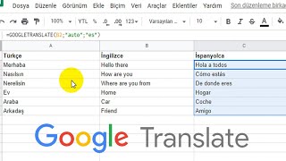 Google Translate Kolay Çeviri E Tablolar [upl. by Tiphane501]