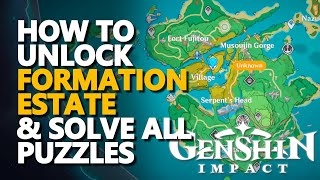 Full Formation Estate Unlock Puzzle Genshin Impact [upl. by Llatsyrk]