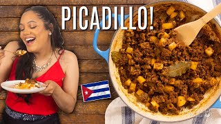 Cuban Style Picadillo  Ground Beef Recipes  Chef Zee Cooks [upl. by Siraf]