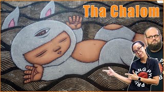 The Street Art of Tha Chalom  A Modern Art Fishing Village [upl. by Akeinahs]