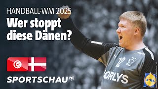 Tunesien  Dänemark Highlights  HandballWM 2025  Sportschau [upl. by Elysee]