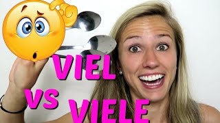 GERMAN FAQ The difference between VIEL and VIELE WIE VIEL and WIE VIELE [upl. by Nylarat]