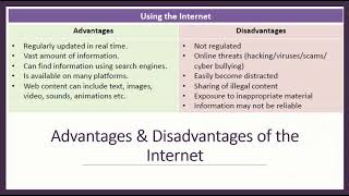 102 Advantages amp Disadvantages of using the Internet [upl. by Ambrosi]