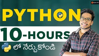 Python 10 hours In Telugu For Beginners [upl. by Eyahsal]