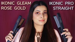 Ikonic Pro Straight Vs Gleam Hair Straightener  Review amp Demo  How To Choose Straightener [upl. by Aennyl]