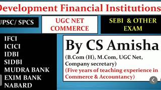 DFI Development Financial Institution by CS Amisha [upl. by Kired]