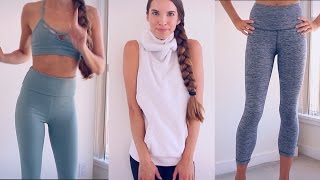 YOGAWORKOUT CLOTHING HAUL TRY ON [upl. by Klarika71]