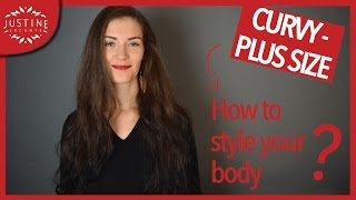 How to style a curvy body shape Plus Size body  Justine Leconte [upl. by Alfonzo]