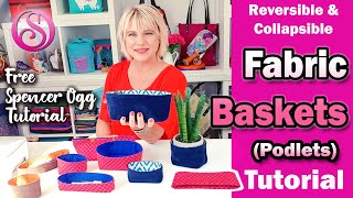 Fabric basket tutorial [upl. by Gizela943]