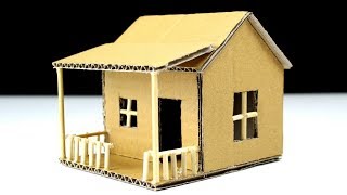 How To Make a Small Cardboard House BEAUTIFUL amp EASY WAY [upl. by Eliezer]