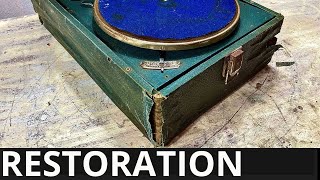 1938 rare Gramophone Restoration  I restored old record player [upl. by Ennailuj]