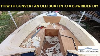 Boat conversion into Bowrider [upl. by Rahmann]