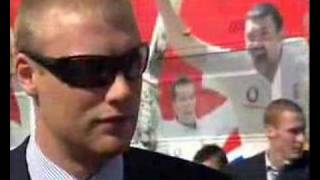 freddie flintoff interview  ashes parade 2005 [upl. by Eemiaj]