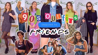 90s outfits inspired by FRIENDS theres 37 looks lol [upl. by Eelarak]