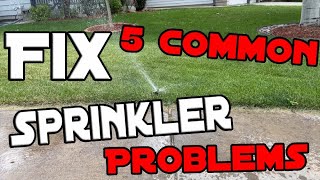 How to Fix 5 Common Sprinkler Head Issues [upl. by Amieva]