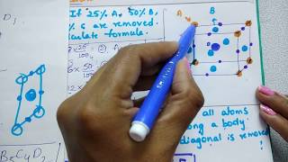 Trick To Calculate the Formula of unit cell solid stateclass 12 Chemistry [upl. by Onfroi462]