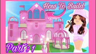 How to build NEW PINK SKY CASTLE Part 1 Roblox [upl. by Notsecnirp]