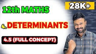 Class 12 Maths NCERT Chapter 4  Determinants Ex 45 Introduction  Session 2024 25  Vidyawise [upl. by Einnaffit166]