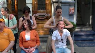 Amsterdam queens day 2011 Mid street massage by Kushi institute [upl. by Midian]