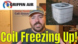 Heat Pump FREEZING UP ICE on COIL [upl. by Betty]