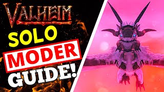 Valheim  How To Solo Moder  EASY Moder Boss Guide [upl. by Schnurr]