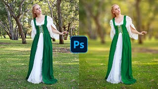 How To Blur Backgrounds in Photoshop FAST amp EASY [upl. by Casabonne518]