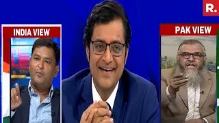 Major Gaurav Arya Vs Pakistans Col Shafqat Saeed  The Debate With Arnab Goswami [upl. by Quillan133]