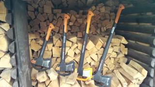 Fiskars X10X17X21X27 axes for splitting logs part 1 [upl. by Prudence]