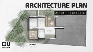 Easy Architecture Plan in Adobe Photoshop [upl. by Herrera]