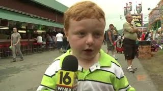 Apparently kid interviewed at Pennsylvania county fair [upl. by Novyart142]