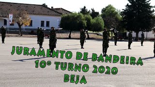 Juramento de Bandeira 10º Turno 2020 Beja  Exército Português [upl. by Arabele]