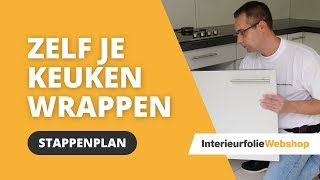 Hoe zelf je keukenkastjes wrappen [upl. by Liddie]