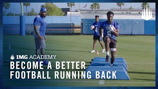 3 Football Drills to Become a Better Running Back [upl. by Bosch]