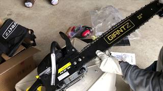 How to Assemble a chainsaw Unboxing and full assembly with good helps amp tips [upl. by Aznarepse]